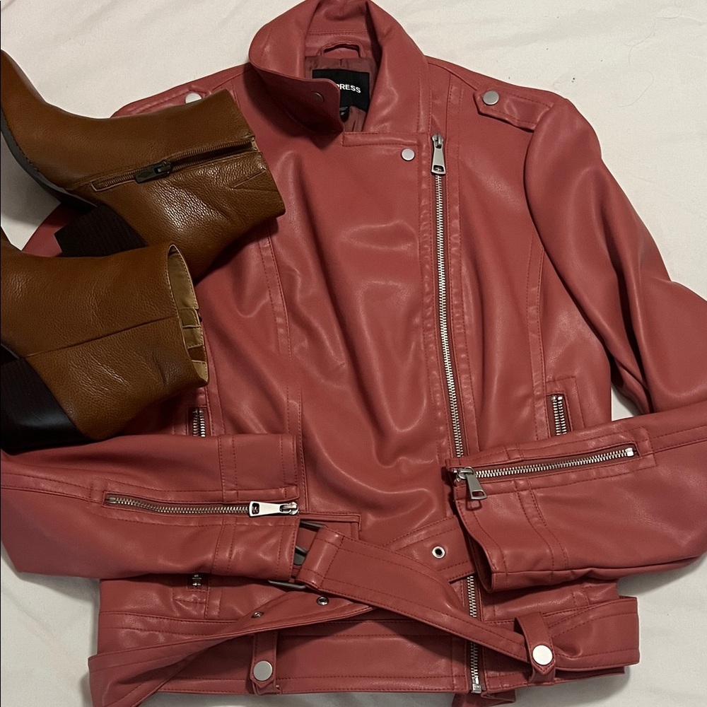 Express Women's Rose Leather Jacket